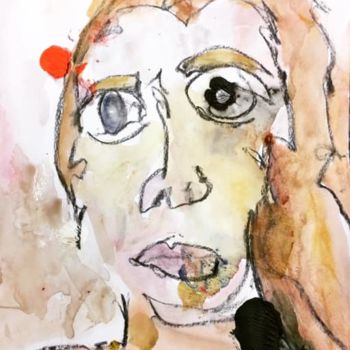 "« Sous la brûlure »…" başlıklı Tablo Ananda Eva tarafından, Orijinal sanat, Akrilik