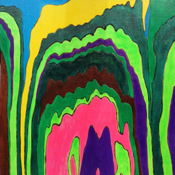 绘画 标题为“Der Wald” 由Lari Peters, 原创艺术品, 丙烯
