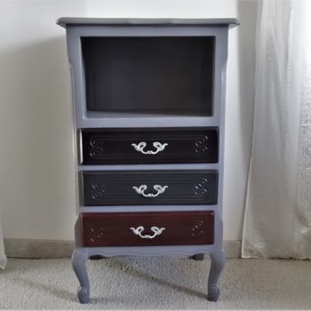 Design intitulée "Commode, Chiffonnie…" par Lin-Et-Patine, Œuvre d'art originale, Meuble