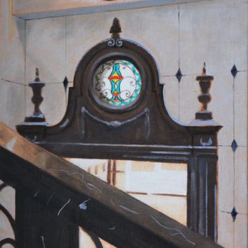 Malerei mit dem Titel "N° 1111 Belgrade 8.…" von R. Cavalié, Original-Kunstwerk, Öl Auf Keilrahmen aus Holz montiert