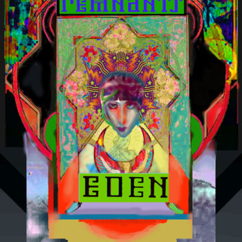 Digital Arts με τίτλο "Cover of My Upcomin…" από Devorah Rosen, Αυθεντικά έργα τέχνης, Ψηφιακή ζωγραφική
