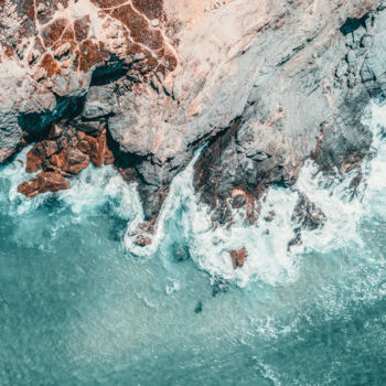 Photography titled "Aerial Photo Of Oce…" by Radu Bercan, Original Artwork, Digital Photography