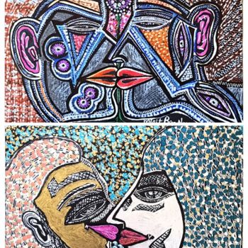 Malarstwo zatytułowany „Jewelry woman paint…” autorstwa Mirit Ben-Nun, Oryginalna praca, Atrament