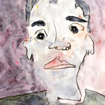 Painting titled "« Stephen S-7 ». Fe…" by Ananda Eva, Original Artwork, Acrylic