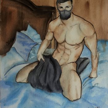 Pintura titulada "ORIGINAL WATERCOLOU…" por Olivkan Art, Obra de arte original, Acuarela