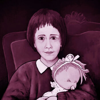 数字艺术 标题为“Niña con muñeca-A” 由Pablo Guillamon, 原创艺术品, 数字打印