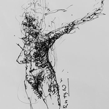 제목이 "Eva greift nach dem…"인 그림 Stephan Rodriguez Warnemünde로, 원작, 잉크
