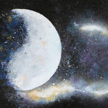 Peinture intitulée "Polarité" par Ghislaine Gabet, Œuvre d'art originale, Acrylique
