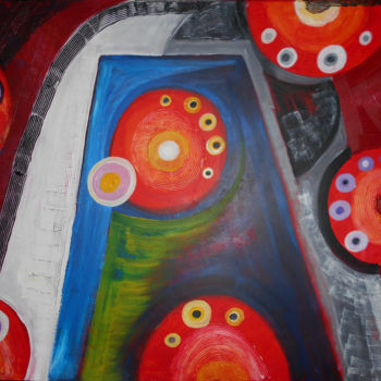 Peinture intitulée "Univers" par Aurélie Sarrazin, Œuvre d'art originale, Acrylique