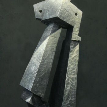 Sculptuur getiteld "The Step" door Alexander Eremin, Origineel Kunstwerk, Hout