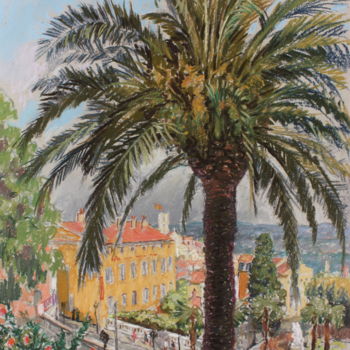 Dessin intitulée "Grasse" par Alexandre Fadeev, Œuvre d'art originale, Pastel