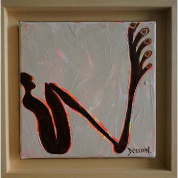 Peinture intitulée "Sciapoïde B(8)" par Delphine Dessein, Œuvre d'art originale, Acrylique Monté sur Châssis en bois
