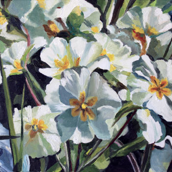Painting titled "Et pendant ce temps…" by Pascal Brachet, Original Artwork, Oil