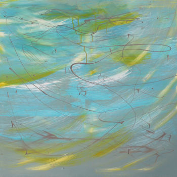 Painting titled "The Live of Light a…" by Anatoliy Menkiv, Original Artwork, Oil Mounted on Wood Stretcher frame