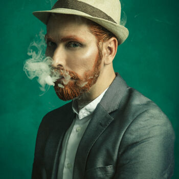 "Smoking Van Gogh" başlıklı Fotoğraf Mathilde Oscar tarafından, Orijinal sanat, Dijital Fotoğrafçılık