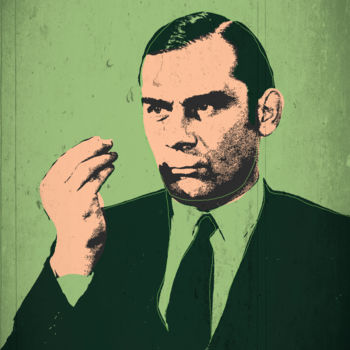 Digital Arts με τίτλο "Gian Maria Volonté" από Andrea Pisano, Αυθεντικά έργα τέχνης, Ψηφιακή ζωγραφική