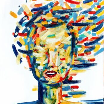 Schilderij getiteld "The spring / Весна" door Ekaterina Khovanskaya, Origineel Kunstwerk, Acryl