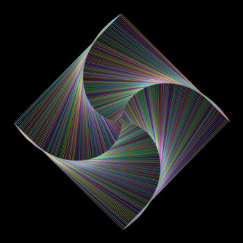 「Vortex - #1483」というタイトルのデジタルアーツ Jeb Gaitherによって, オリジナルのアートワーク, 2Dデジタルワーク