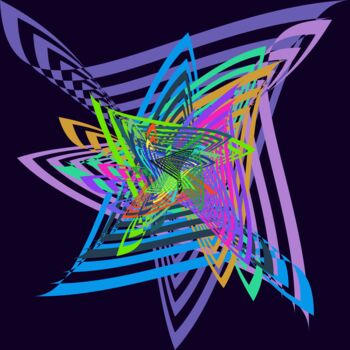 Digitale Kunst getiteld "Pattern Tower - #14…" door Jeb Gaither, Origineel Kunstwerk, 2D Digital Work
