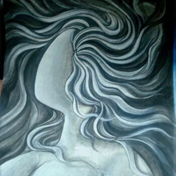 Painting titled "MAGIC OF COSMIC RAYS" by Suddha Sama, Original Artwork