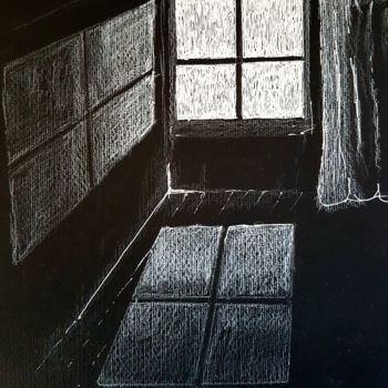 제목이 "Light falling throu…"인 그림 Daniel Darie로, 원작, 젤 펜