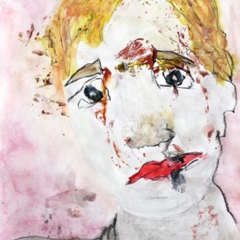 Painting titled "« Je saigne déjà ».…" by Ananda Eva, Original Artwork, Acrylic