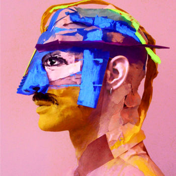 Photography titled "Profil -guerrier" by Frhégo, Original Artwork, Digital Photography