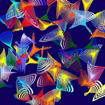 Digital Arts titled "Mesh 2 - #1495" by Jeb Gaither, Original Artwork, 2D Digital Work