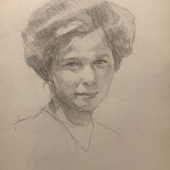 Tekening getiteld "Pencil Portrait Gra…" door Vsevolod Chistiakov, Origineel Kunstwerk, Potlood