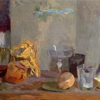 绘画 标题为“Nature morte à la g…” 由Olga Richir, 原创艺术品, 油