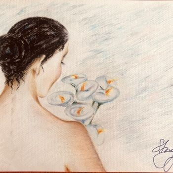 Dibujo titulada "Harmony" por Larysa Strygaczowa, Obra de arte original, Pastel