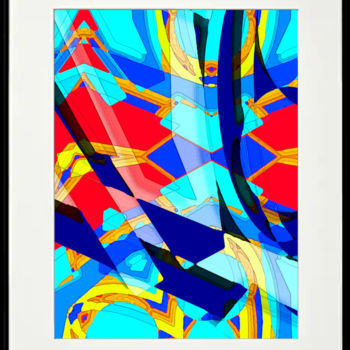 Artes digitais intitulada "Dimensions I (frame…" por Marco Brugts, Obras de arte originais, Pintura digital