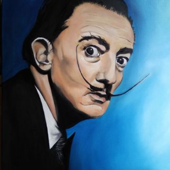 Painting titled "Dali" by Patricia Rospert, Original Artwork, Oil