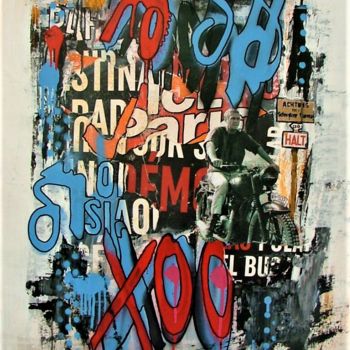 Collages intitulée "RAID" par Andre Bordet (Kimo), Œuvre d'art originale, Collages