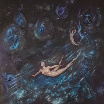 Painting titled "Inkarnation" by Iryna Tartakowski, Original Artwork, Oil