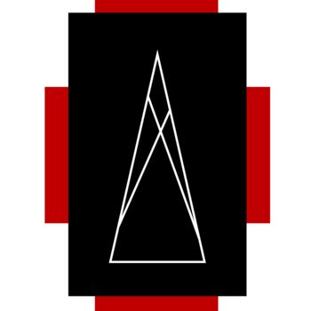 Arts numériques intitulée "BIFACE SILEX" par Pierre-Marie Dutel, Œuvre d'art originale, Peinture numérique