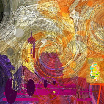 Digitale Kunst mit dem Titel "August 1880" von Marc Bulyss, Original-Kunstwerk, Digitale Malerei