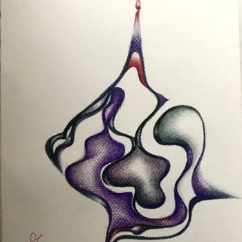 Dibujo titulada "Energy" por Larysa Strygaczowa, Obra de arte original, Lápiz