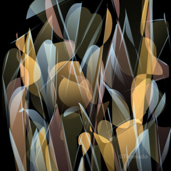 Digital Arts titled "Garden" by Paulo Themudo, Original Artwork, Digital Painting