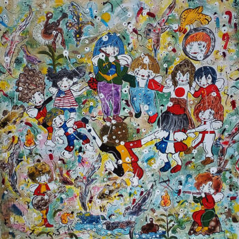 绘画 标题为“united countries” 由Mayron Allmeida, 原创艺术品, 丙烯