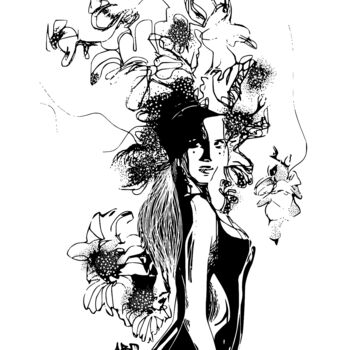 Arts numériques intitulée "Fleurs" par Abd, Œuvre d'art originale, Peinture numérique
