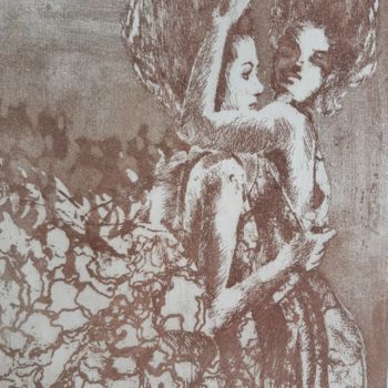 印花与版画 标题为“Légereté” 由Isabelle Desaulty, 原创艺术品, 蚀刻