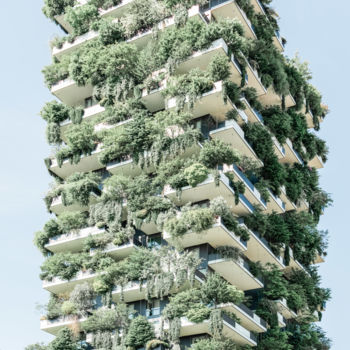 Photographie intitulée "Bosco Verticale or…" par Radu Bercan, Œuvre d'art originale, Photographie numérique
