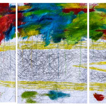 Painting titled ""the sacred earth" 2" by Giulio Benatti, Original Artwork, Oil