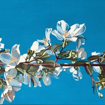 Painting titled "Floraison" by M'Do, Original Artwork, Acrylic