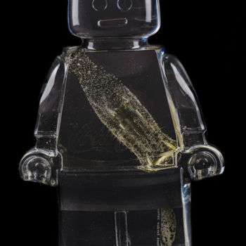 Sculpture intitulée "ROBOCLUSION COCA-CO…" par Vincent Sabatier (VerSus), Œuvre d'art originale, Résine