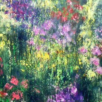 Peinture intitulée "Fleurs de mai" par Anne Vignau, Œuvre d'art originale, Acrylique