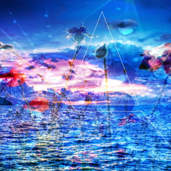 Digital Arts titled "Cloudscape" by Marc Bulyss, Original Artwork, Digital Painting