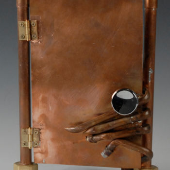 Sculpture titled "Haunting Hour" by Liz Paker, Original Artwork, Metals