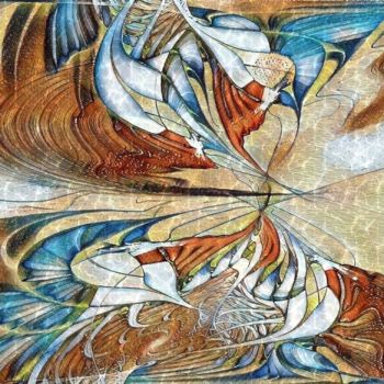 Digital Arts titled "Floating above water" by Mies De Graaf, Original Artwork, 2D Digital Work